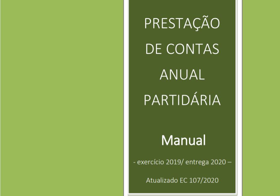 Manual PRESTAÇÃO DE CONTAS ANUAL PARTIDÁRIA